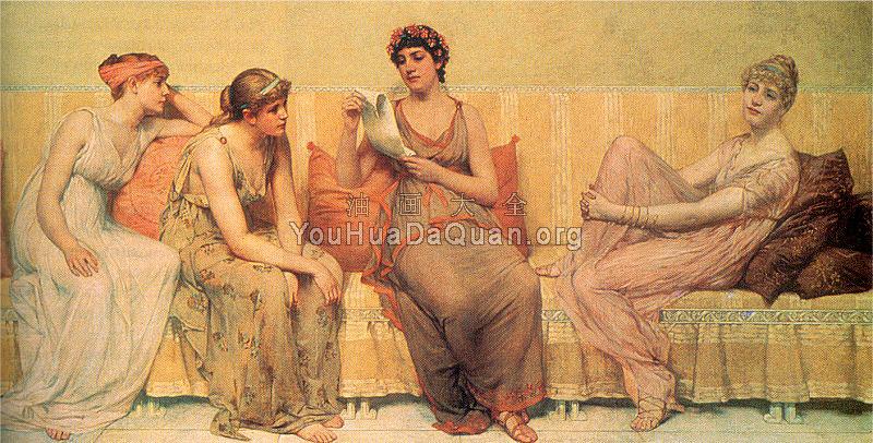 Reading the Story of Oenone - 弗朗西斯·戴维斯·米勒